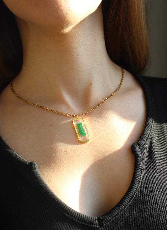 Fenn Bladgroen Ketting