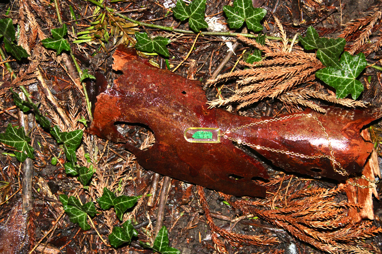 Fenn Bladgroen Ketting