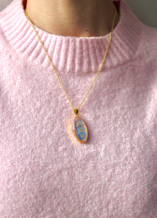 Eeuwige Vergeet-me-niet Ketting